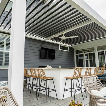 Residential: Motorized Louvered Pergola in Virginia Beach, VA