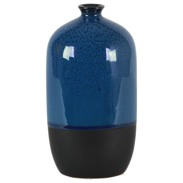 Urban Trends Stoneware Vase, Blue