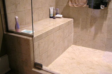 Example of an eclectic bathroom design in Other