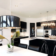 black & white decor