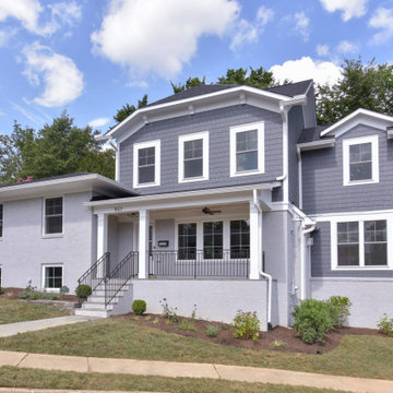 Split Level Custom Pop Top Addition Front Exterior