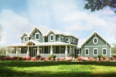 Example of an arts and crafts home design design in Indianapolis