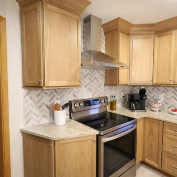 Warm Wood Wonder: White Oak Kitchen Remodel with Smart Storage
