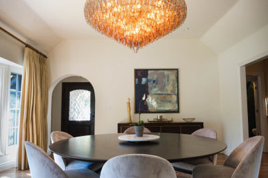 Example of a transitional dining room design in San Francisco
