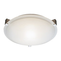 3-Light Flush Mount, Brushed Nickel
