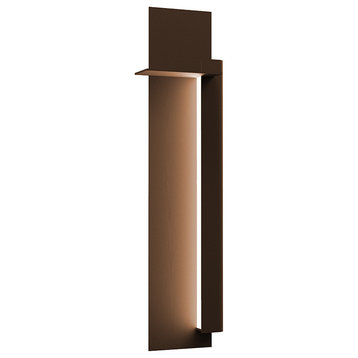 Backgate 30" Right LED Sconce, Textured Bronze