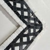 Marble Mosaic Border Listello Tile Quadra Bianco 2.25x12 Tumbled, 1 piece