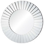 Renwil Inc - Renwil Inc Plaza - 40" Round Medium Mirror, Mirror Finish - Sunburst shaped panels of mirror form the frame for the vintage glamour of the Plaza Mirror.Artist: Jonathan WilnerFormat: Round* Number of Bulbs: *Wattage: * BulbType: * Bulb Included: No