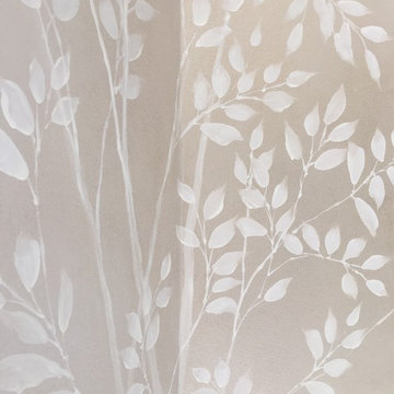 Tree Mural: White on White