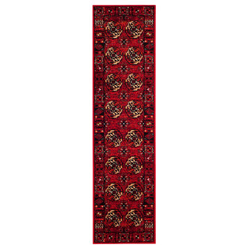 Safavieh Vintage Hamadan Collection VTH212 Rug, Red/Multi, 2'2" X 8'