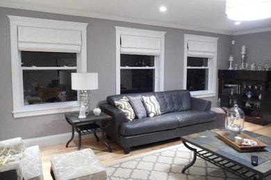 Example of a trendy living room design in Other