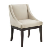 Monarch Easy-Care Velvet Wingback Chair In Velvet Fabric, Oyster