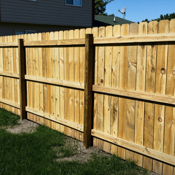 Recent Work - Stump Grinding, Driveway Grading, Fence