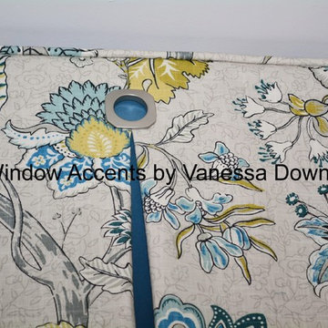 Various custom window treatments installed in 2014