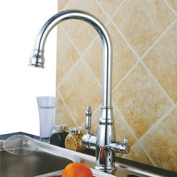 Three Flow Kitchen Faucet with pure water RO Faucet T3001 - Kitchen Faucets