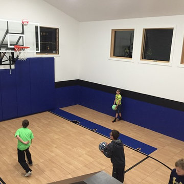 SnapSports Indoor Home Basketball Court - Maple XL surfacing