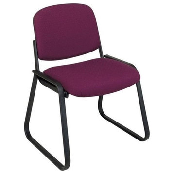 Scranton & Co Deluxe Sled Base Guest Chair in Cabernet