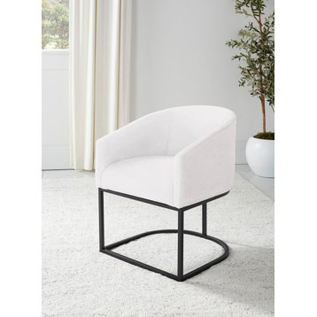 Jace Upholstered Dining Chair, White