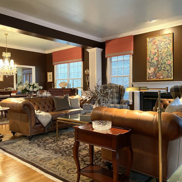 Formal entertaining, a traditional inspired living room.
