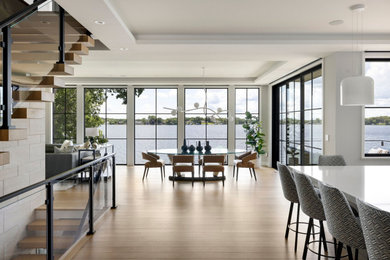 Dining room - contemporary dining room idea in Minneapolis