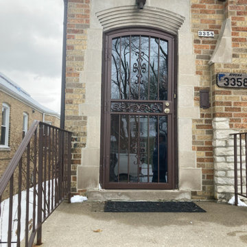 Camber Top Security Storm Door