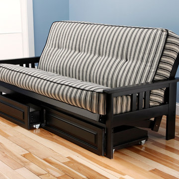Monterey Frame with Cozumel Navy Mattress and Storage Drawers