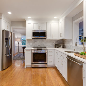 White-on-White Modern Kitchen