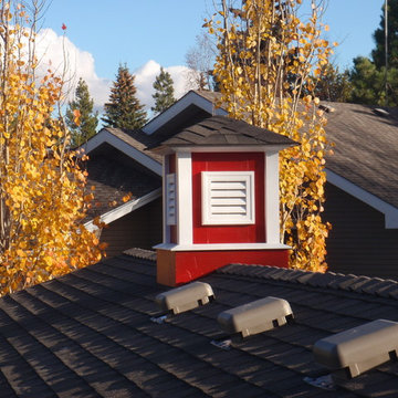 Cupola on Barn Themed Shop Re-Roof