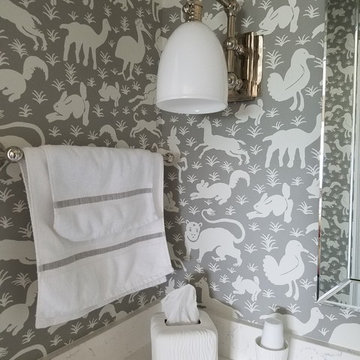 Wallpaper Install: Nairobi Animal Guest Bath