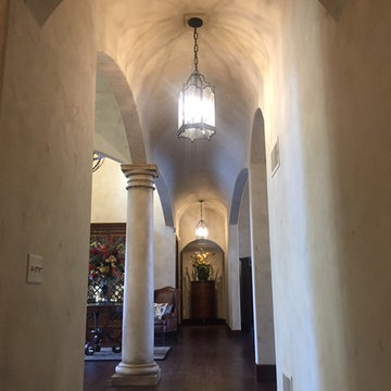 Old, worn plaster finish