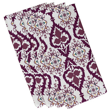 Bombay, Geometric Print Napkin, Purple, Set of 4