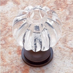 Old World Bronze Finish Acrylic "Crystal" 1" Knob - Products