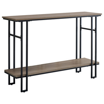 48"L Accent Console Table with Metal Frame - Dark Taupe,Black