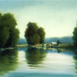 Lake With House by David Marty - Artwork