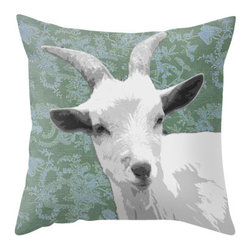 BACK to BASICS - Goat Green Pillow Cover, 20x20 - Decorative Pillows