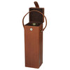 Modern Brown Leather Wine Holder 560910