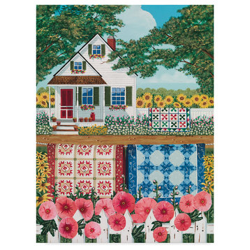 Anthony Kleem 'The Quilt Garden' Canvas Art