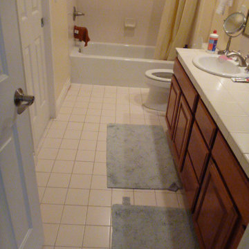 Kids bathroom become grow up bathroom in 30days