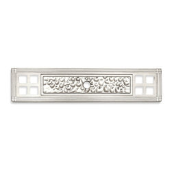 Cosmas - Cosmas 10552SN Satin Nickel Zinc Cabinet Knob Backplate - Cabinet And Drawer Hardware