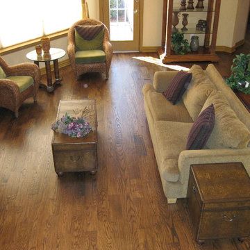 Various custom hand scraped floors