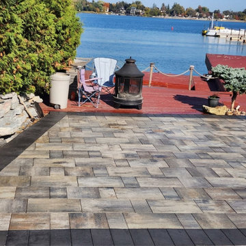 Artificial Grass , Retaining Wall & Pavers