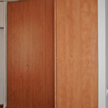 Placards d'angle façade galbée
