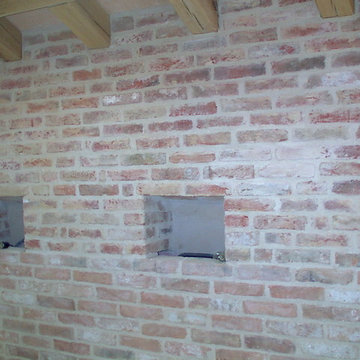MURO DI MATTONI VECCHI A VISTA