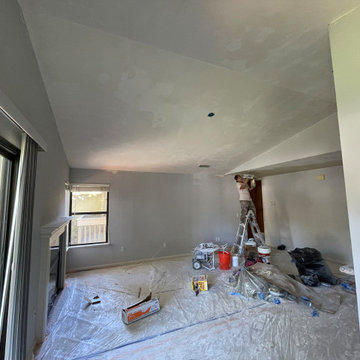 Condo Facelift, paint, smooth ceiling, can lights