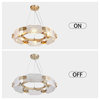 Crystal Pendant Light Modern Chandelier 6-Light Round Chandeliers