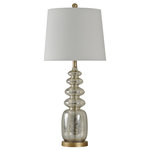 StyleCraft Home Collection - Curvature Table Lamp, Mercury Glass - Accent your decor with this lovely Table Lamp.