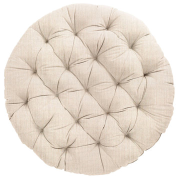Noble Grey Indoor  Sunbrella  Cast Pumice Round Papasan Cushion