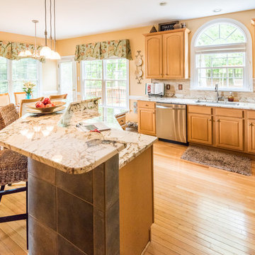 Copenhagen Granite Kitchen Countertops and Island