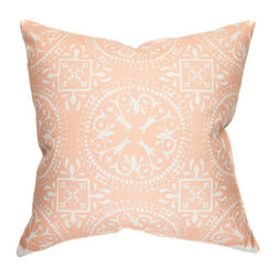 Belle & June - Frances in Melon Decorative Throw Pillow - Decorative Pillows