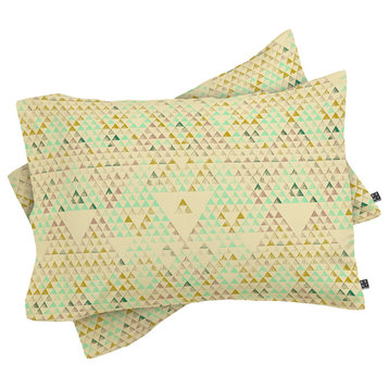 Deny Designs Pattern State Triangle Lake Pillow Shams, Queen